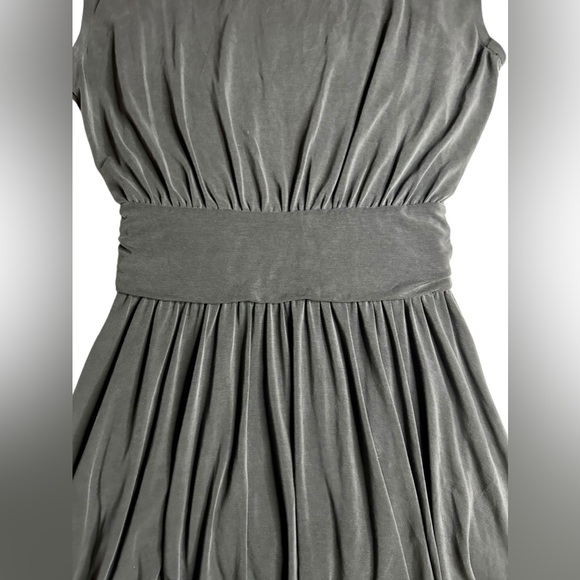 FREE PEOPLE Cupro Criss Cross Cap Sleeve Minidress/Tunic In Black Sz S/M ✨EUC✨ - Picture 4 of 8